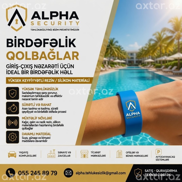 Kagiz birdəfəlik qolbaq    055 245 89 79