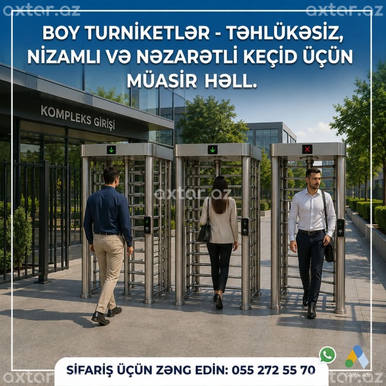Boy Turniketlər 055 272 55 70